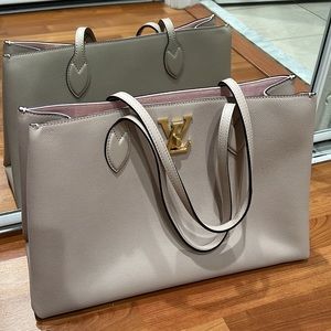 Beautiful NEW gray lilac Louis Vuitton bag for women.
